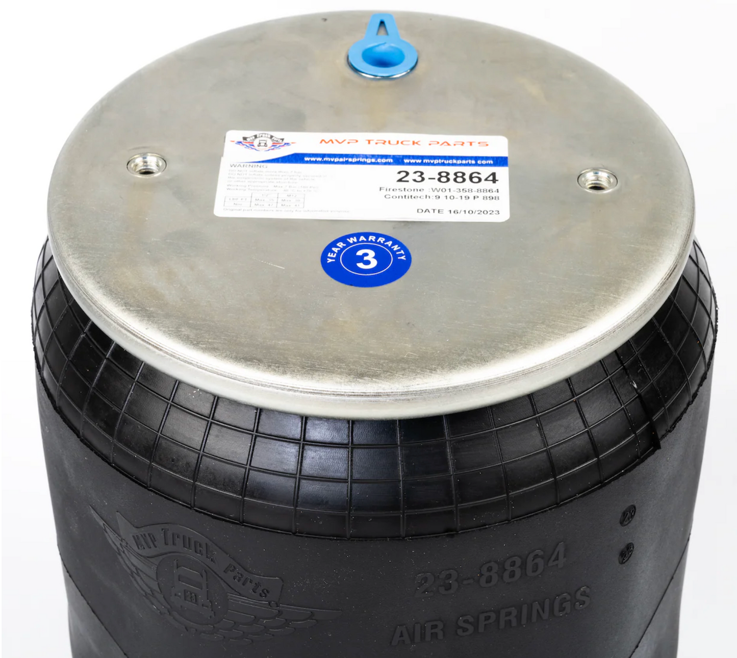 PAIR of MVP Air Springs Compatible with Peterbilt Kenworth Trucks Replaces Firestone W01-358-8864, 03-08716,C81-1011 / C81-1013, C81-1017